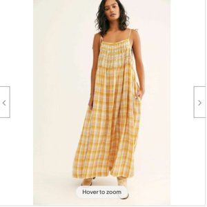 NWT Innika Choo Smocked Hilla Raeos Maxi Dress